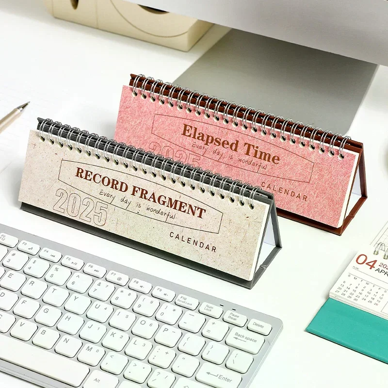 

Простой настольный календарь для планирования 2025 года, цветная обложка, блокнот с расписанием, еженедельник, планировщик, стол, планировщик, офисные принадлежности