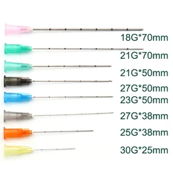 Disposable Blunt Tip Cannula Needle For Filler Injection 18G 21G 22G 23G 25G 27G 30G Uric Acid Facial Filling Nose ,2pcs/pack*10