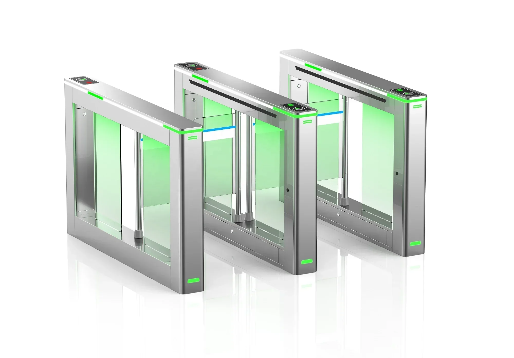 Automatic Swing Gate Indoor Office Security High Speed Turnstile For Access Control