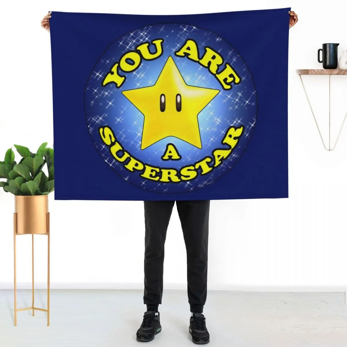 

Superstar Design Throw Blanket Lightweight Cozy Blanket for Bed Sofa
