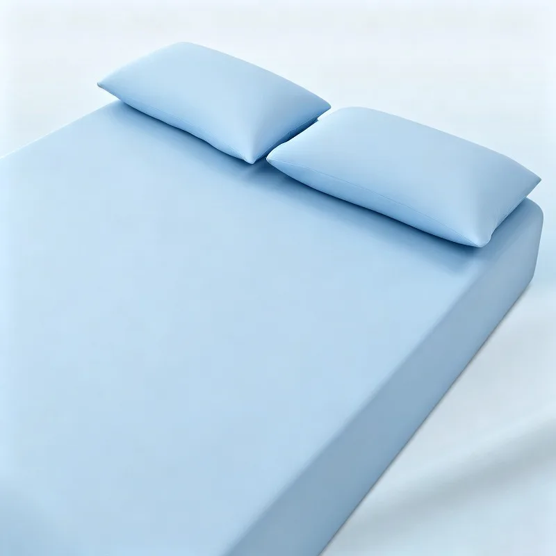 Sábanas Refrescantes de Verano Azules para Colchones, Sábanas Individuales para Niños, Ropa de Cama Suave, Juego Completo para Cama King Size