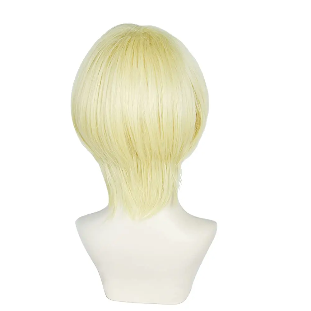 Anime MORIARTY THE PATRIOT William James Moriart Cosplay Wig Blonde Short Heat Resistant Synthetic Hair