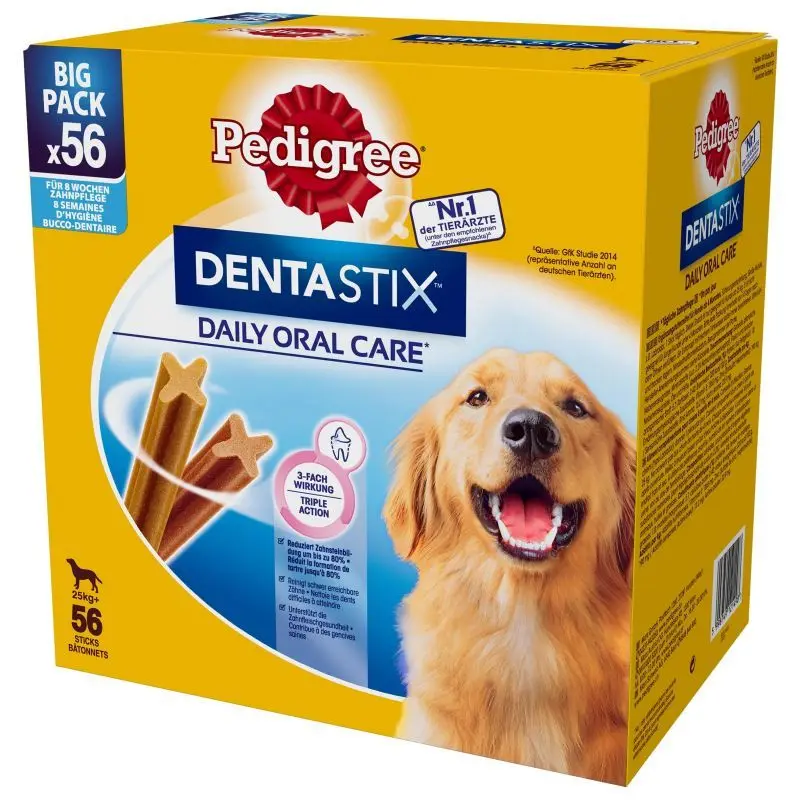 Pedigree DentaStix 25 kg + alimentación adicional 2160 g (8x270g)