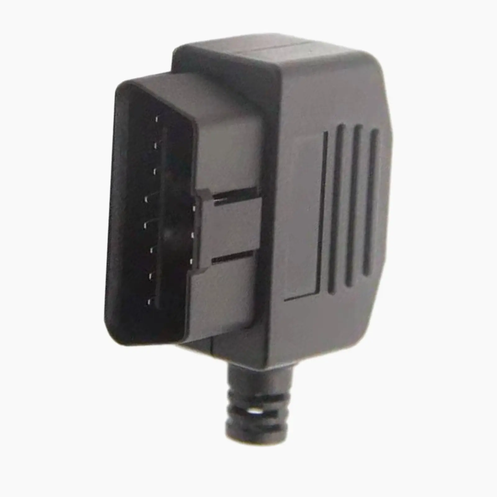 OBD2 Male 16Pin Adaptor Plug Small Size Simple Installation Plug and Play Sturdy Spare Parts Car Diagnostic Cable Connector