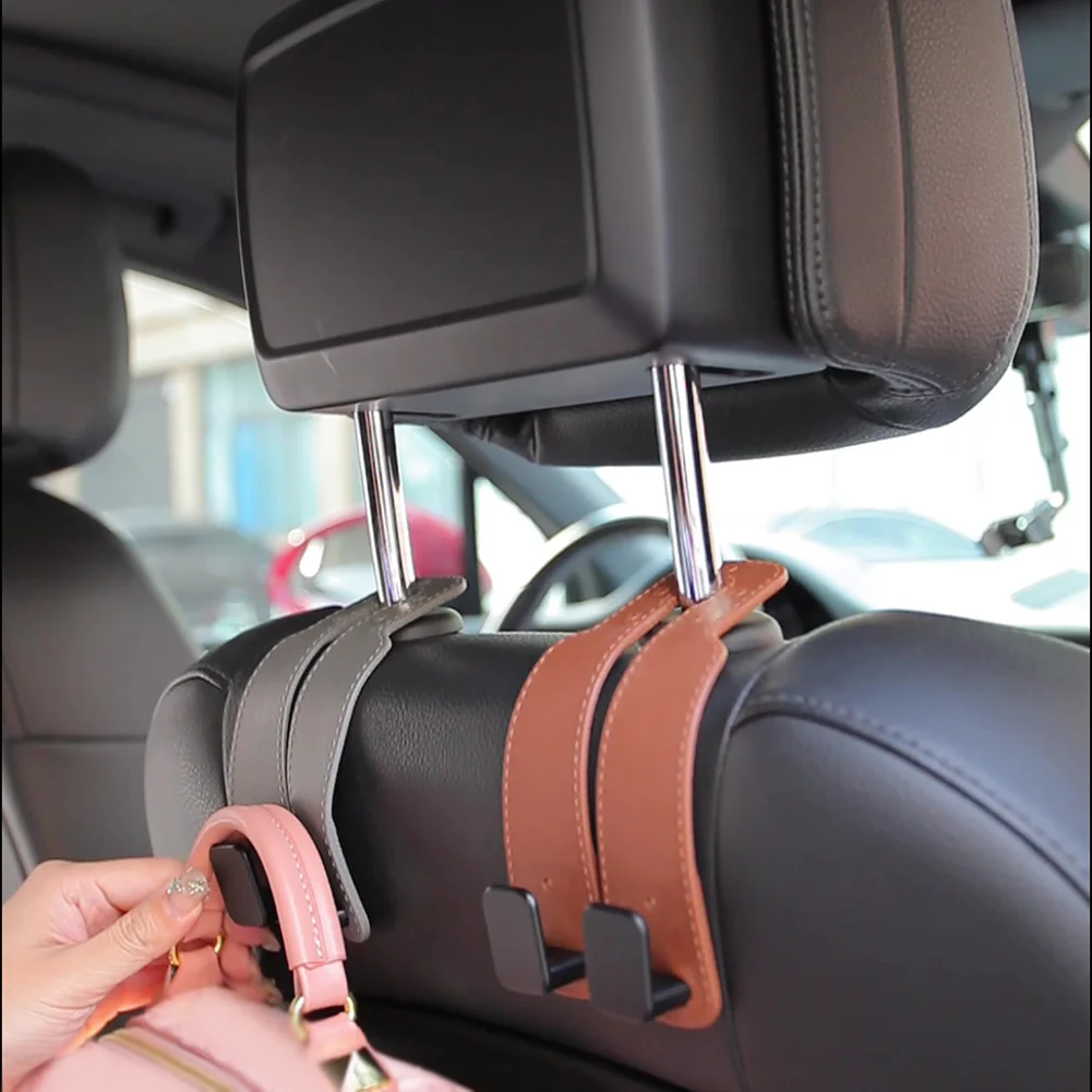 UniversalCar Seat Headrest Hook For Auto Back Seat Storage Organizer Hanger Storage Holder For Handbag Purse Bags Clothes Coat