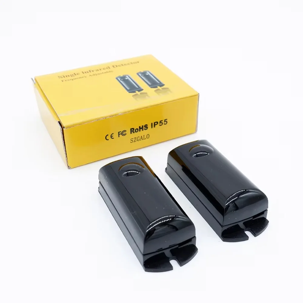 Industrial Grade Infrared Beam Detector - 15m Range Adjustable for Automatic Fence Gates & Alarm Systems