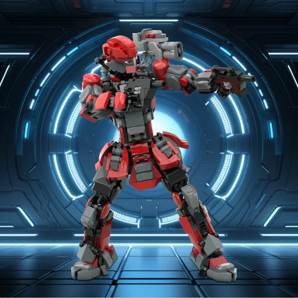 Gobricks MOC メカロボット Titaniaeds ビルディングブロックモデル映画アクションフィギュアレンガ diy 組み立ておもちゃ子供のためのギフト