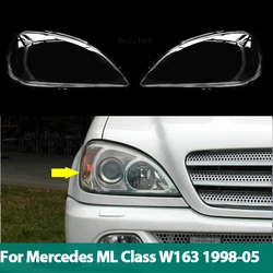 Car Headlamp Cover Headlight Lens Glass Cover Lampshade Bright Shell Lens Covers For Mercedes-Benz ML Class W163 1998-2005