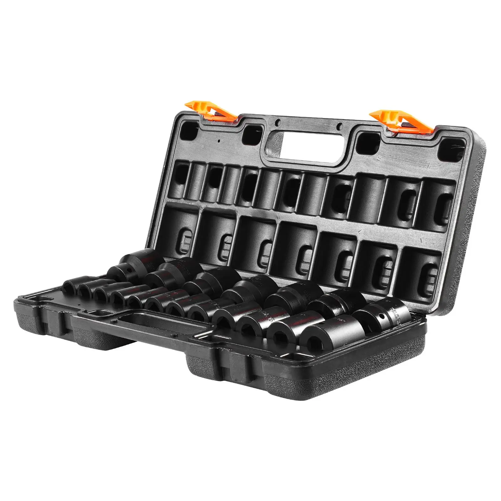 Impact Socket Set 1/2 Inches 19 Piece, Standard Assortment, 1/2 Inches Drive SAE (3/8 Inches to 1-1/2 Inches) 6-point Hex
