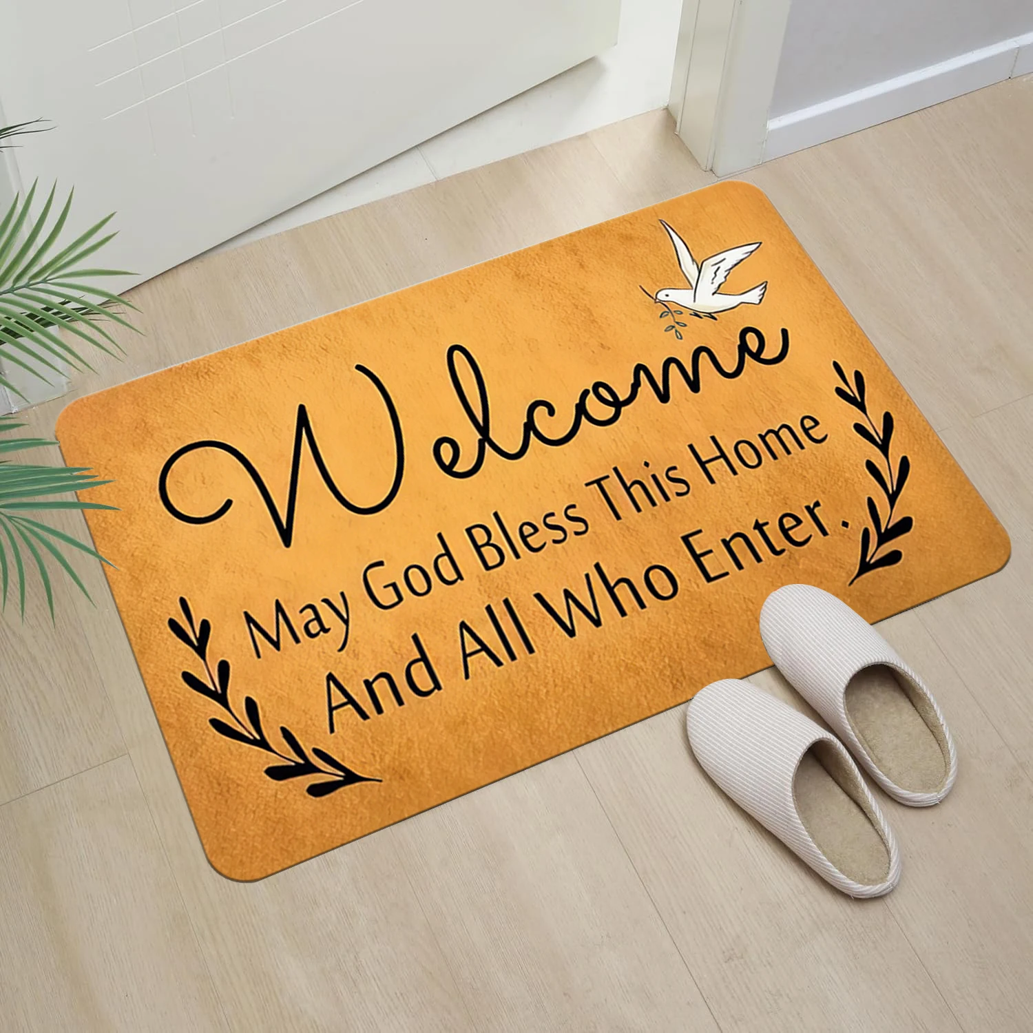 Funny Welcome Rug,Dirt Resistant Anti-slip, Indoor Outdoor Entrance , Suitable For Living Room  Bathroom Kitchen, Home Decor