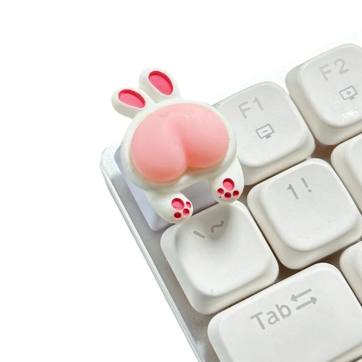 Personalized Cute Pink Pig Butt Keycap Cross Axis Mechanical Keyboard Key Caps Single Supplementary Key