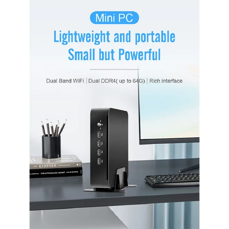 Mini PC Gamer di 12a generazione Intel I7 1265u I5 1235U 10 Core 12 Threads 2 * DDR4 M.2 NVME SSD HD Win11 Mini computer da ufficio WiFi6