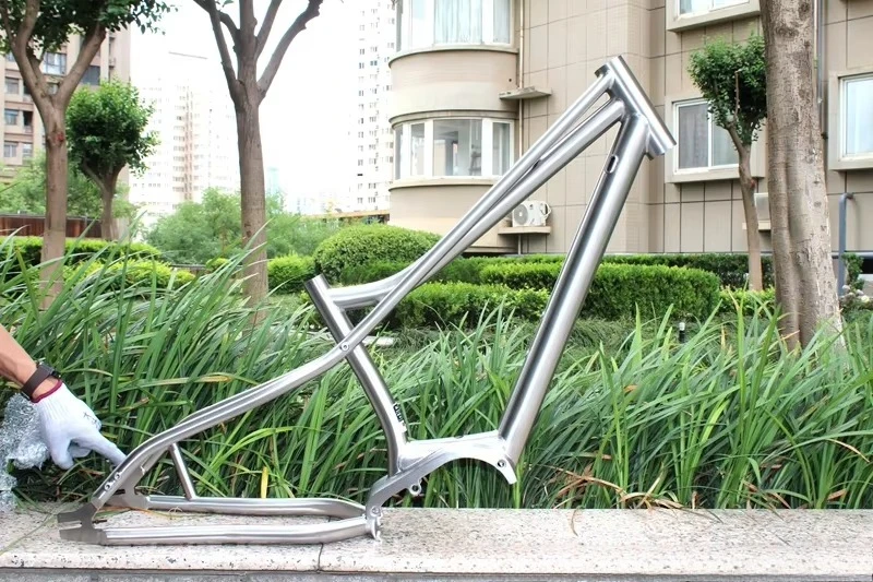 Titanium Fat Bike Frame with Bafang G510 Motor Customizable E-Bikes MTB Bikes Disc Brake Ti E-Bike Frames