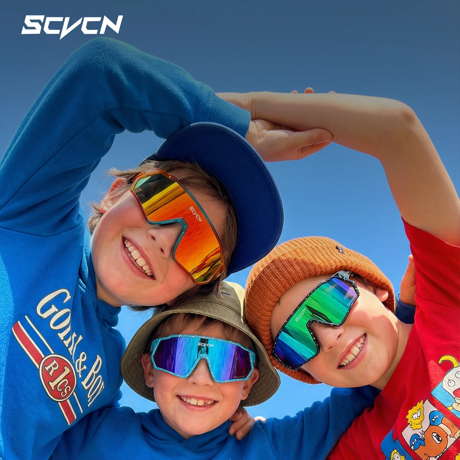 Bild 4: SCVCN UV400 Polarisierte Outdoor-Kinder-Fahrradbrille Jungen Wasser-Baseball-Sportsonnenbrille Angeln Golf Camping Maske Brillen