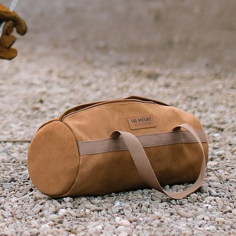 

Портативная сумка для хранения цилиндра, двухслойная утолщенная износостойкая сумка, многофункциональная большая вместимость, инструменты для кемпинга и улицы