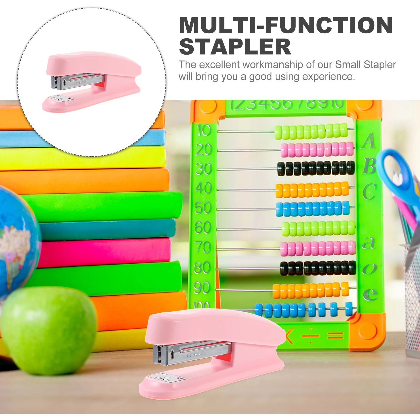 Portable Metal For Office Desk Heavy Duty Hand Stapler Classroom Supplies Bulk Stapler Convenient Size Home School