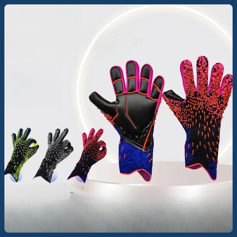 

Adult and Children's Latex Finger Protection Wear Resistant Thick Goalkeeper Gloves Football Professional Goalkeeper Gloves New