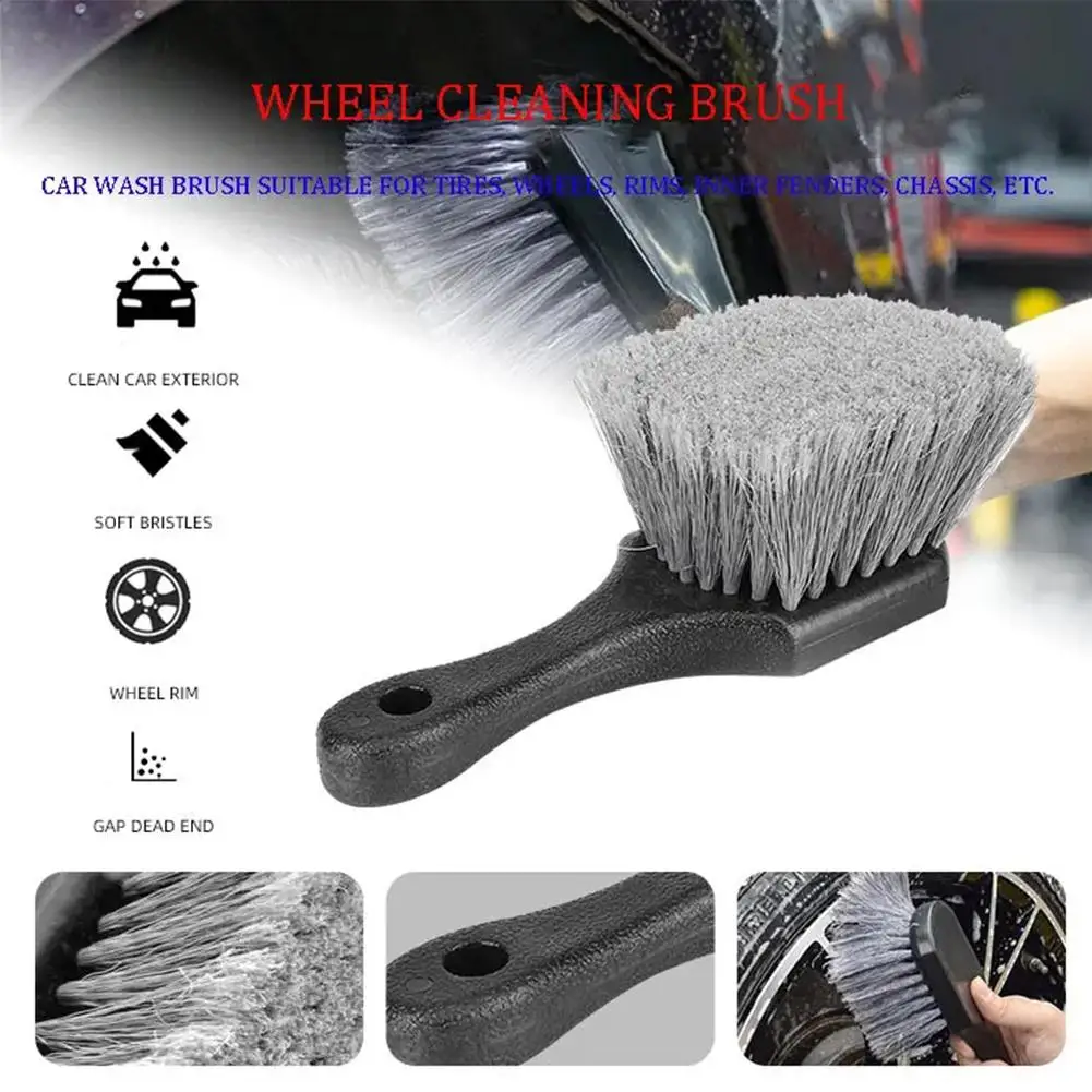 Car Tire Wheel Rim Cleaning Brush Detailing Brushes Wash Towel Kit Universal Wheel Tire Cleaning Accessories