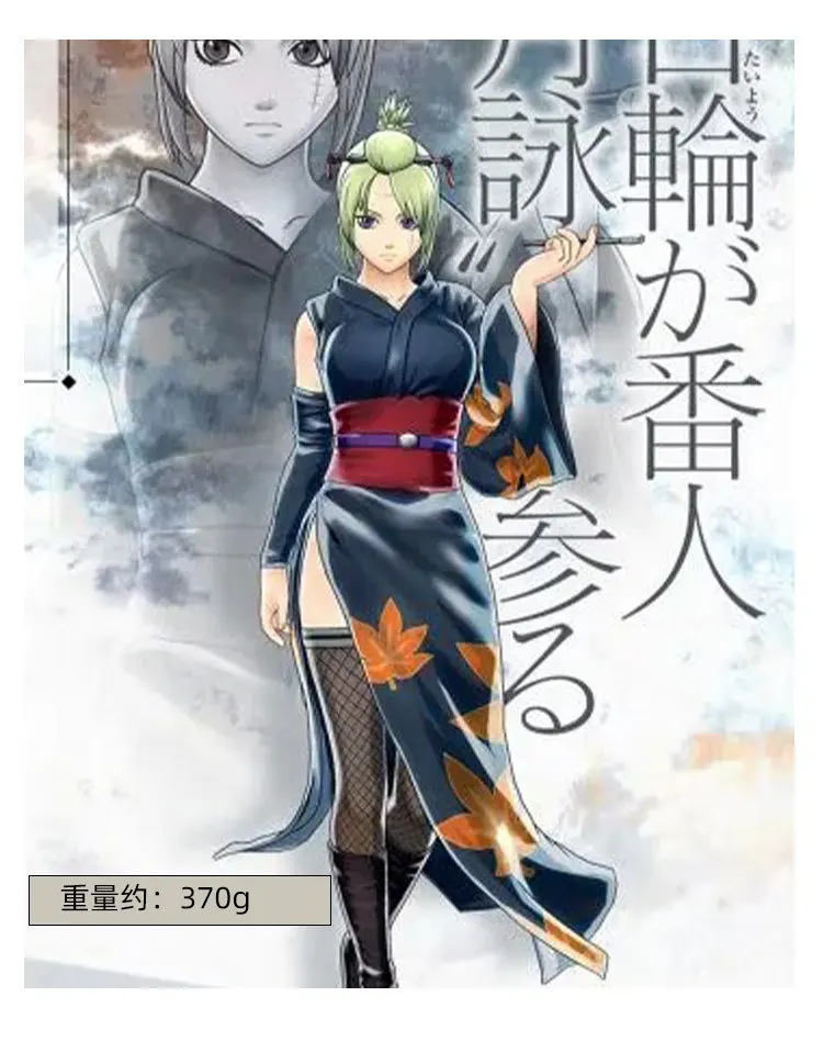 

2026 Anime Gintama Tsukuyo Cosplay Costume Dark Blue Long Kimono Full Set Wig Halloween Comic Animation Roleplay Party Uniform