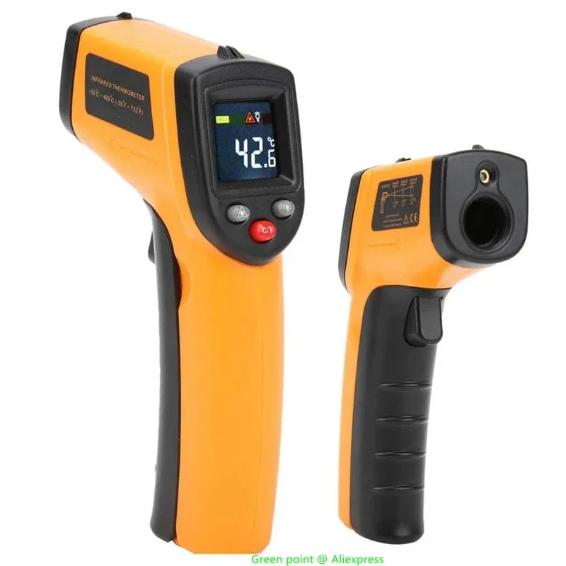

5PCS High-Definition Infrared Thermometer Handheld No-Contact Temperature Meter Color Display For Outdoor & Industrial Testing