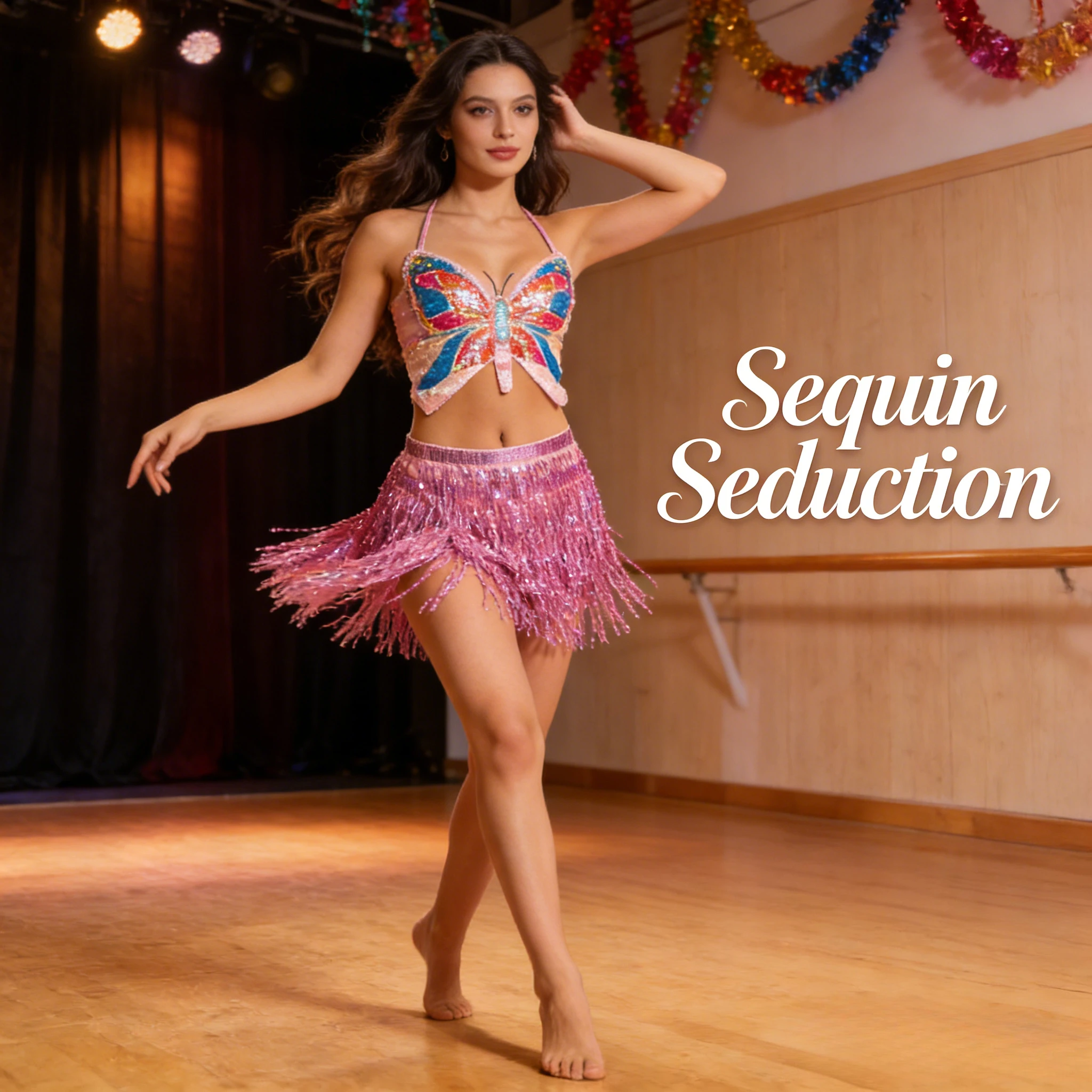 

Женская белая поясная цепочка для танца живота, четырехслойный пояс-шарф для индийских танцев, аксессуар для выступлений и тренировок