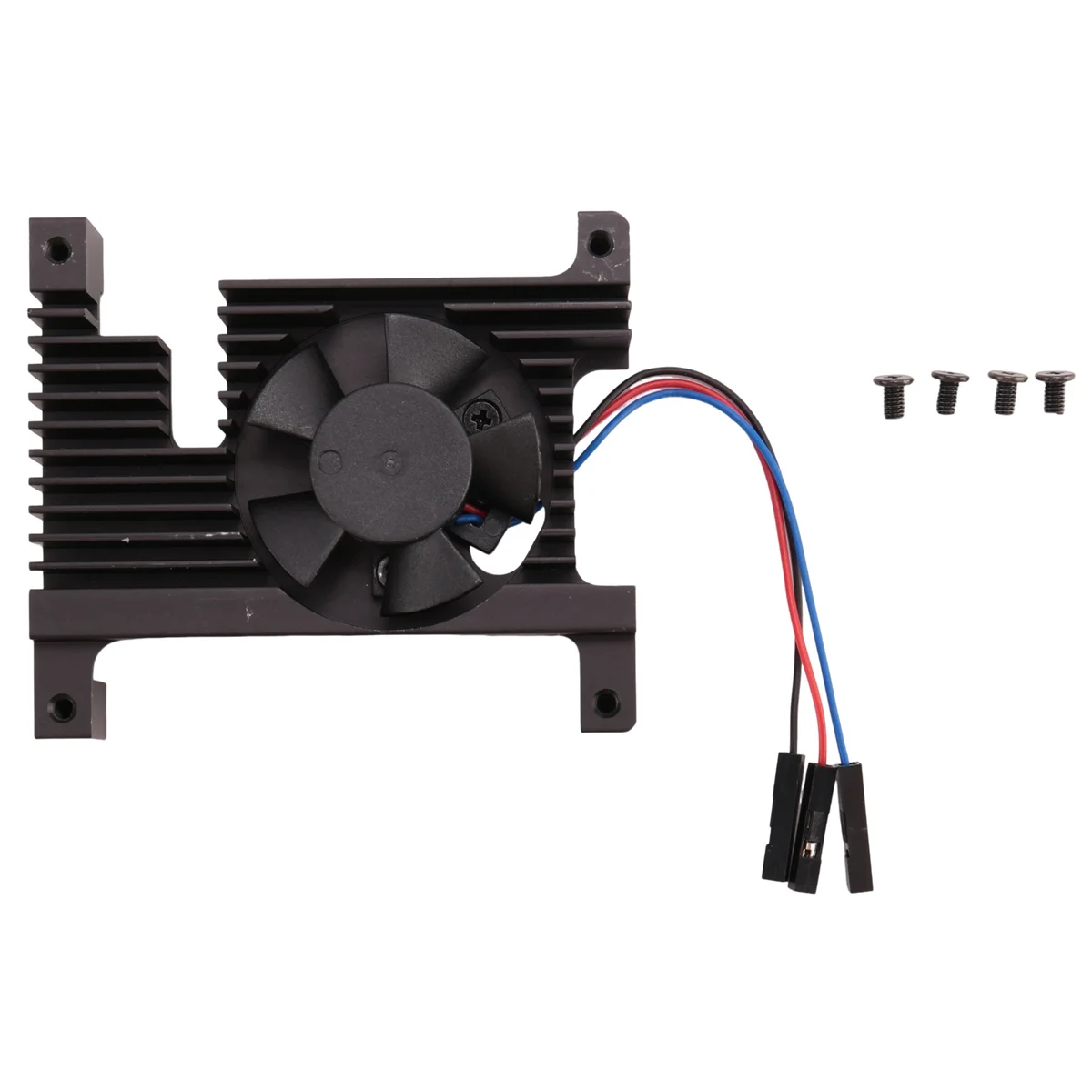 Para raspberry pi 4 radiador de liga alumínio raspberry pi4 geração 4b caso protetor ventilador refrigeração