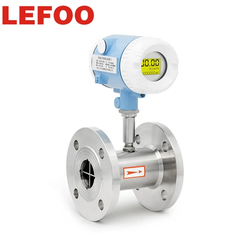

LEFOO Turbine Dn300 Water Flowmeter Industrial Usage High Accuracy Turbine Flow Meter With Digital Lcd Display