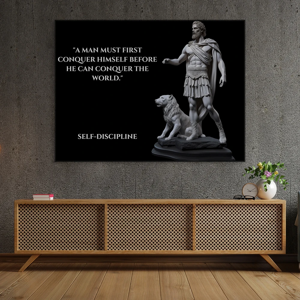 

Motivational Entrepreneur Quotes Poster Black and White Sculpture Art Poster Inspirational Prints Vintage Canvas Painting