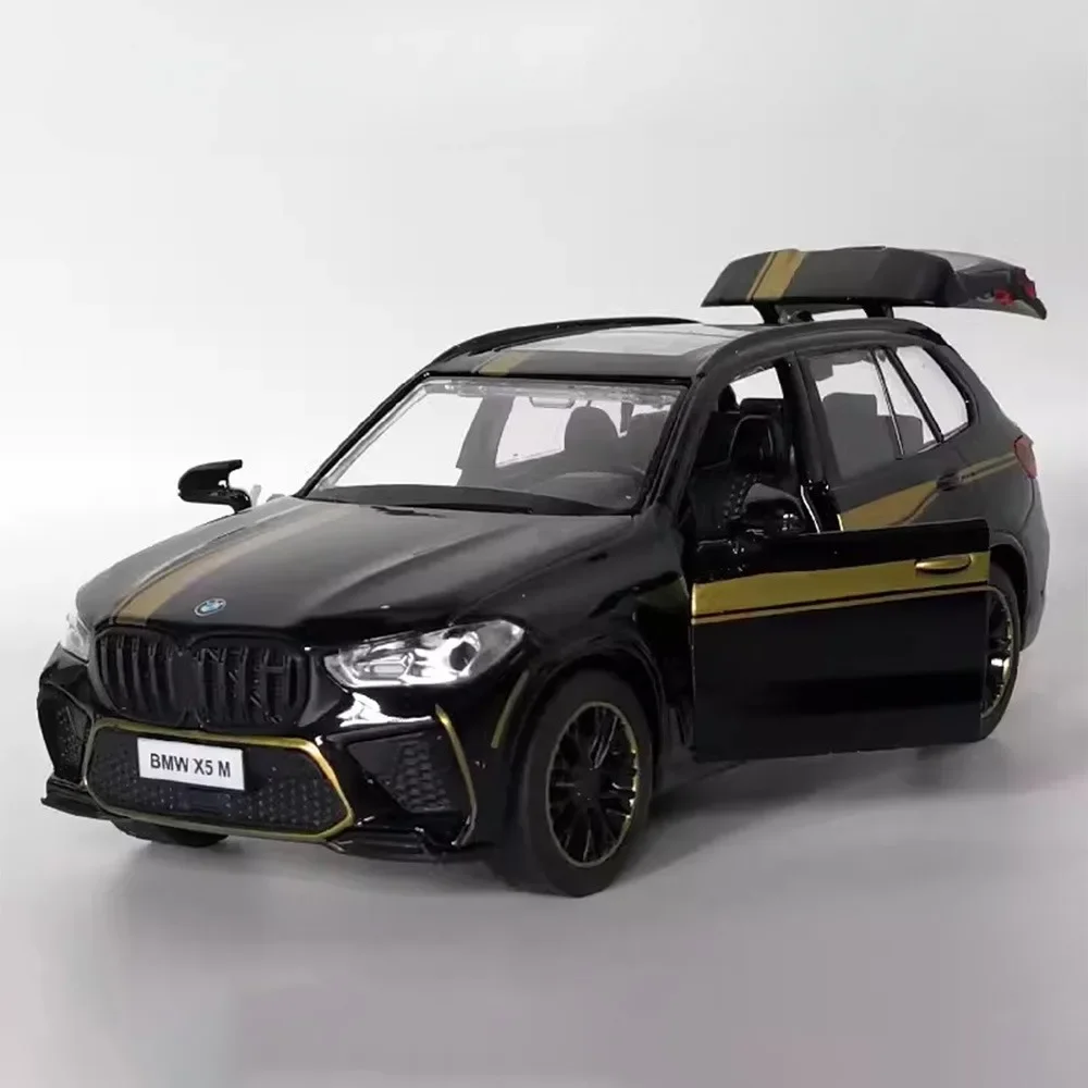 BMW X5M 쿠페 모델 장난감 자동차, 다이캐스트 금속 3 도어 오픈 풀백 시뮬레이션 장난감 모델, 어린이 선물, 1/32 체중계