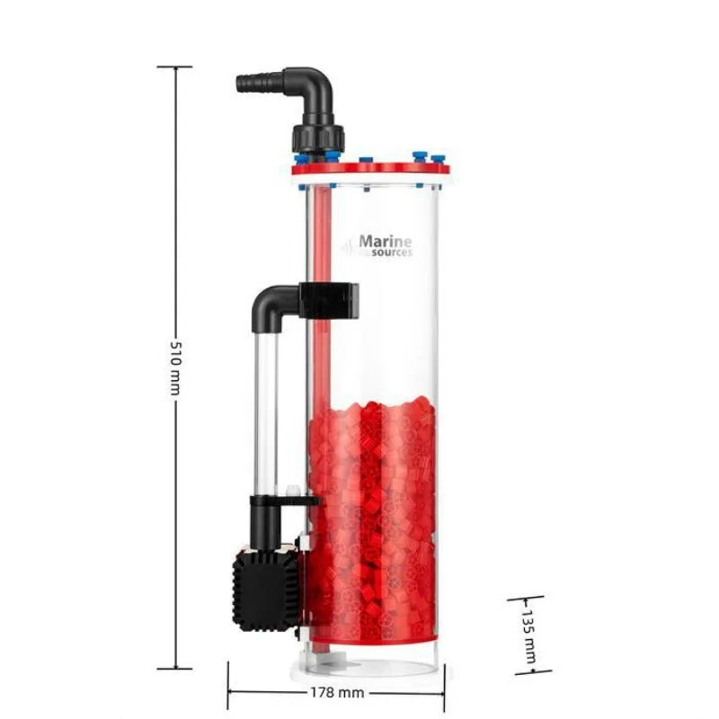 Marine Sources Fluidized Bed Reactor All-in-One Suspension Nitrifying Bacterial Bacterial Filtration Tank Includes Pump