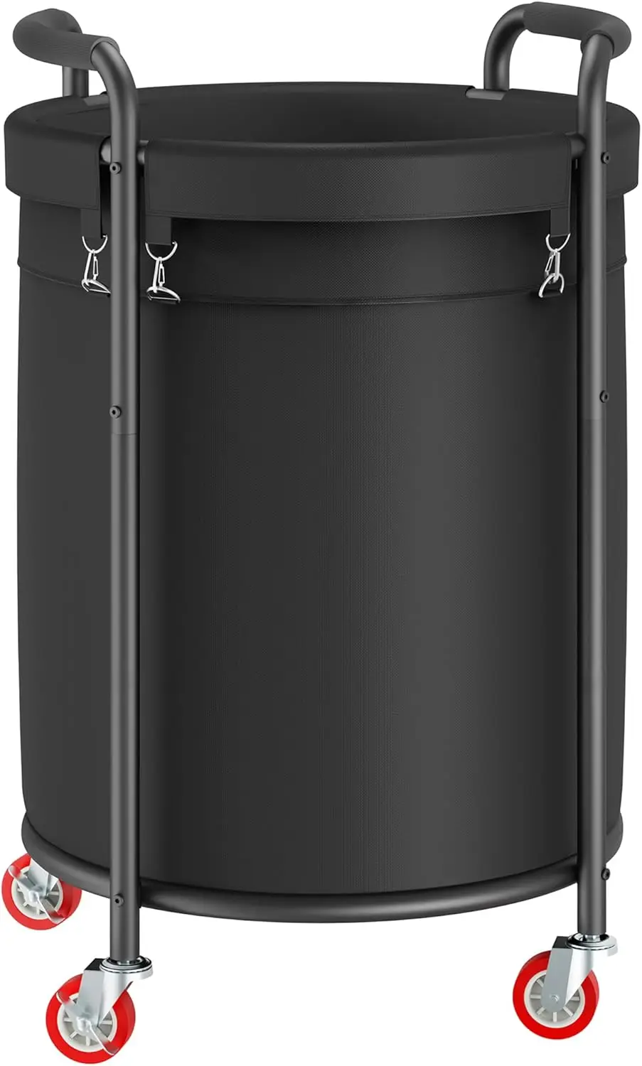 Laundry Basket with Wheels, Rolling Laundry Hamper, 50 Gal. (190L), Round Laundry Sorter Cart with 4 Casters, Removable Liner