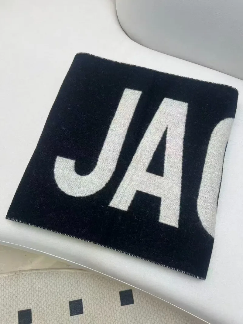 100% 울 여성용 스카프 럭셔리 브랜드 겨울 두꺼운 따뜻한 목도리 레터 고품질 여성 패션 캐시미어 스카프 Y2K