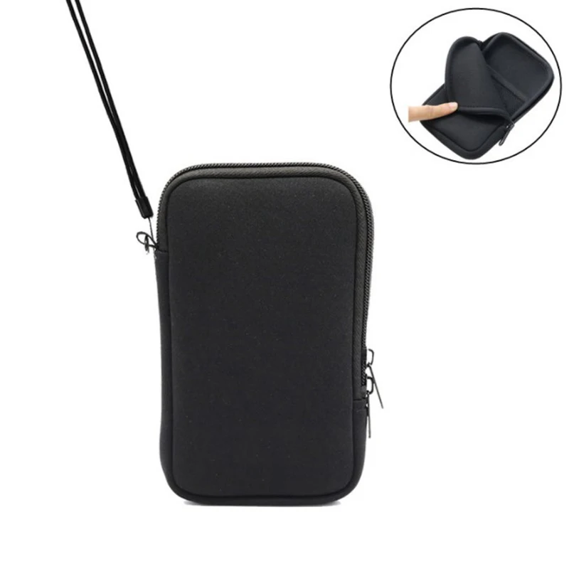 Neoprene Mobile Phone Bag Pouch Portable Small Storage Bag for Travel Digital Accessories Cable Case Earphone Holder