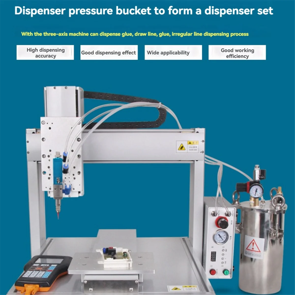 BAAQ MY-228 吸引式単液バルブ 単一成分 UV ホワイト ラテックス シリコーン高精度ディスペンスバルブ