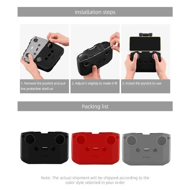 

BRDRC Silicone Cover for DJI MINI 3 PRO RC-N1/Mavic 3/3 Classic/Air 2/2S/Mini 2 Remote Controller Protective Case Dustproof Case