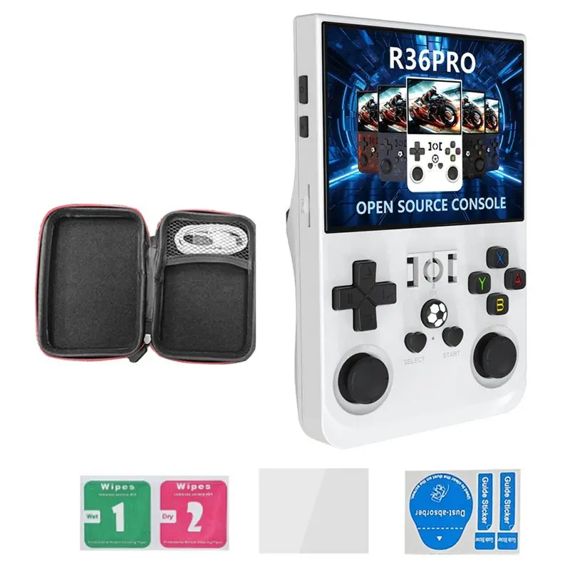 

# Лучший выбор: портативная игровая консоль R36PRO с 64 ГБ памяти, 3,5-дюймовым HD-экраном, поддержкой более 30 эмуляторов и функцией видео-плеера.