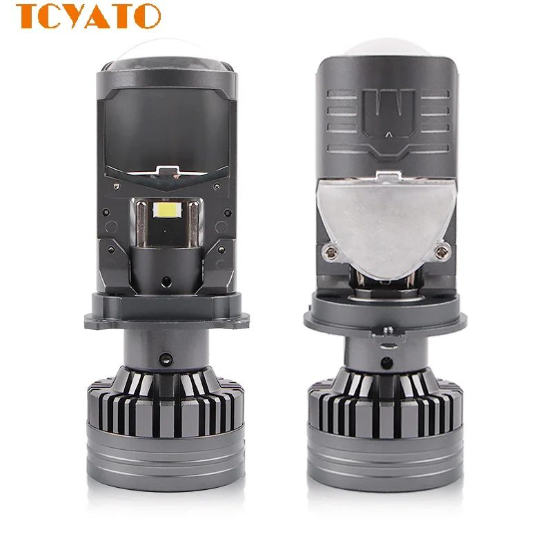 

TCYATO H4 LED Mini H4 LED Lenses Car Headlight Bulbs CSP Chip High Low Beam 1300W Canbus Auto Turbo Light 12V