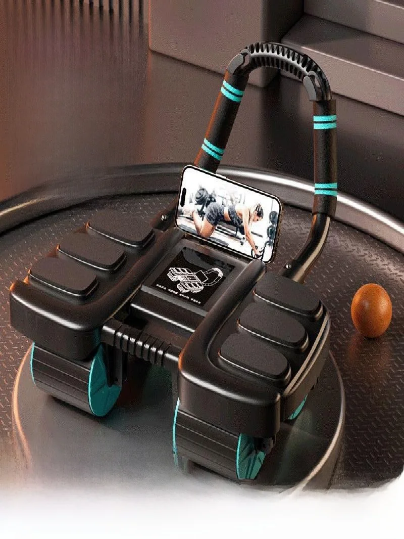 new-automatic-rebound-six-elbow-support-abdominal-muscle-exercise-home-fitness-equipment-four-wheel-roll-abdominal-wheel-begi