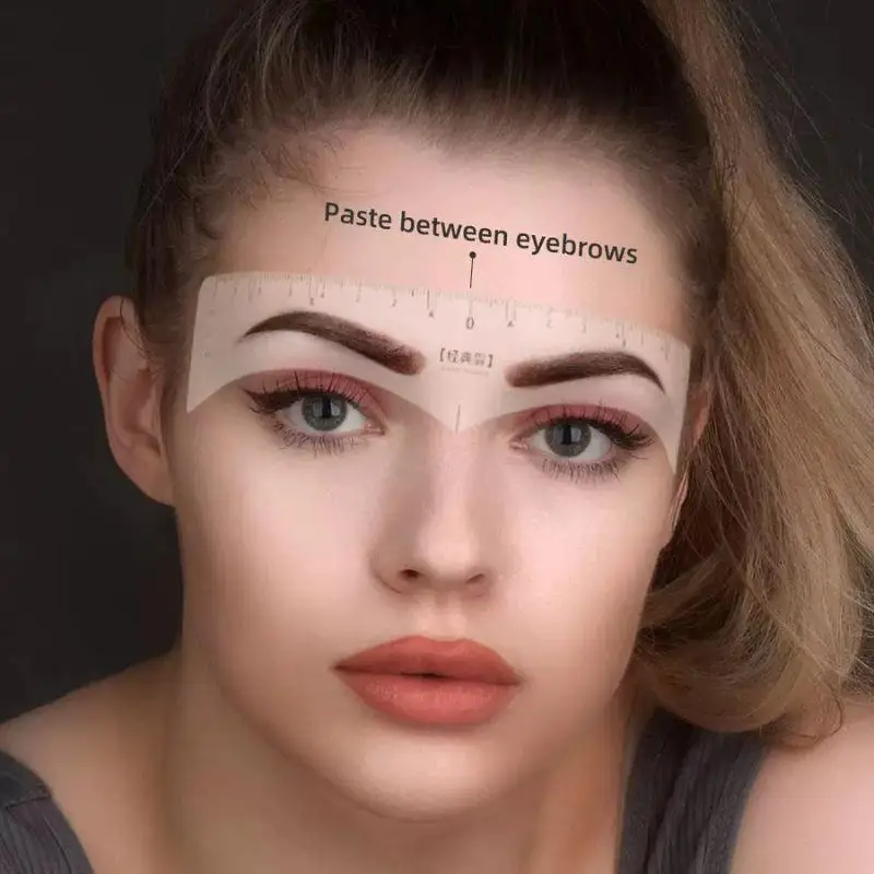 ใหม่คงที่ PVC Eyebrow Shaper แม่แบบสามารถนํากลับมาใช้ใหม่ได้คุณภาพสูงสติกเกอร์สําหรับ Elegant Eyebrow แต่งหน้าเครื่องมือ 6 ชิ้น