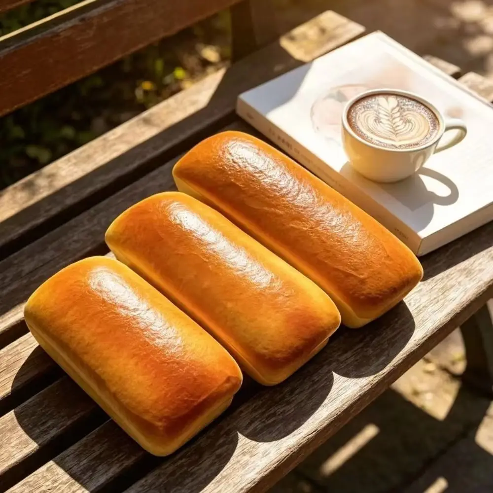 Moist Thick Simulated Bread Toast Squeeze Finger Suction Soft Texture Cheese Cake Squishy Toy Slow Rising Pinch