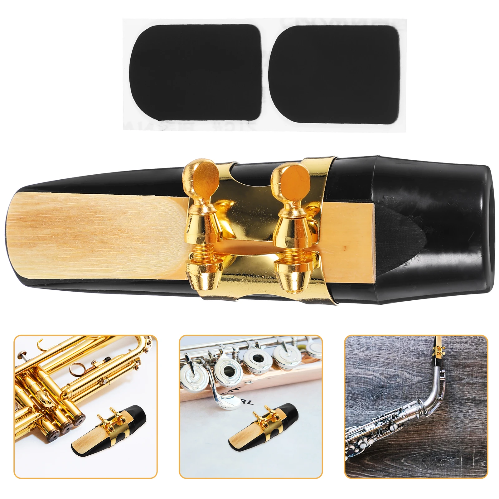 

Saxophone Mouthpiece with Ligature Cushion Accessory Wind Instrument Alto Reed and