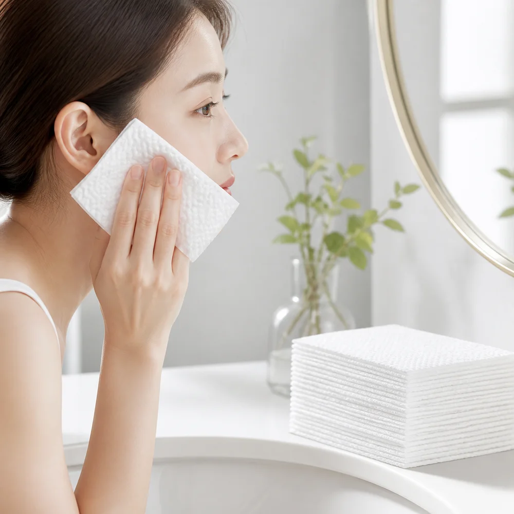 New Plant Fiber Disposable Facial Towels Wall Mounted Soft Texture Facial Cleansing Towels Thickened Face Wipes Household