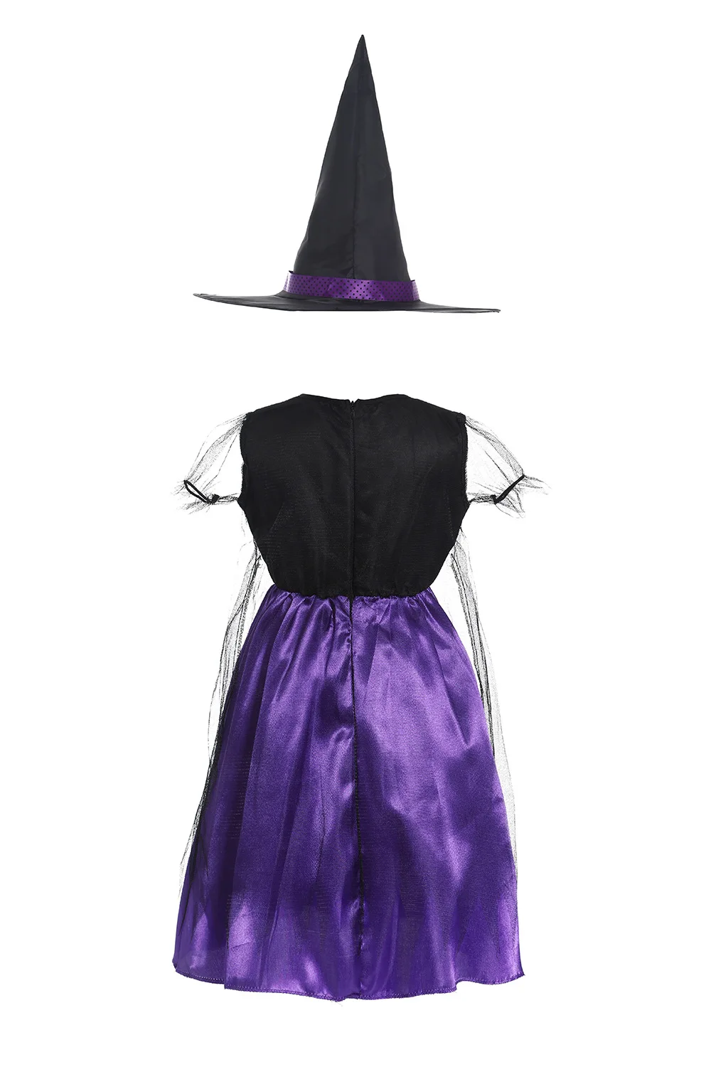 Costume di Halloween per bambini Costume da vampiro fantasy di Halloween Vestito lungo da tutu per ragazze Vestito da carnevale per bambini Abiti di piume gotiche