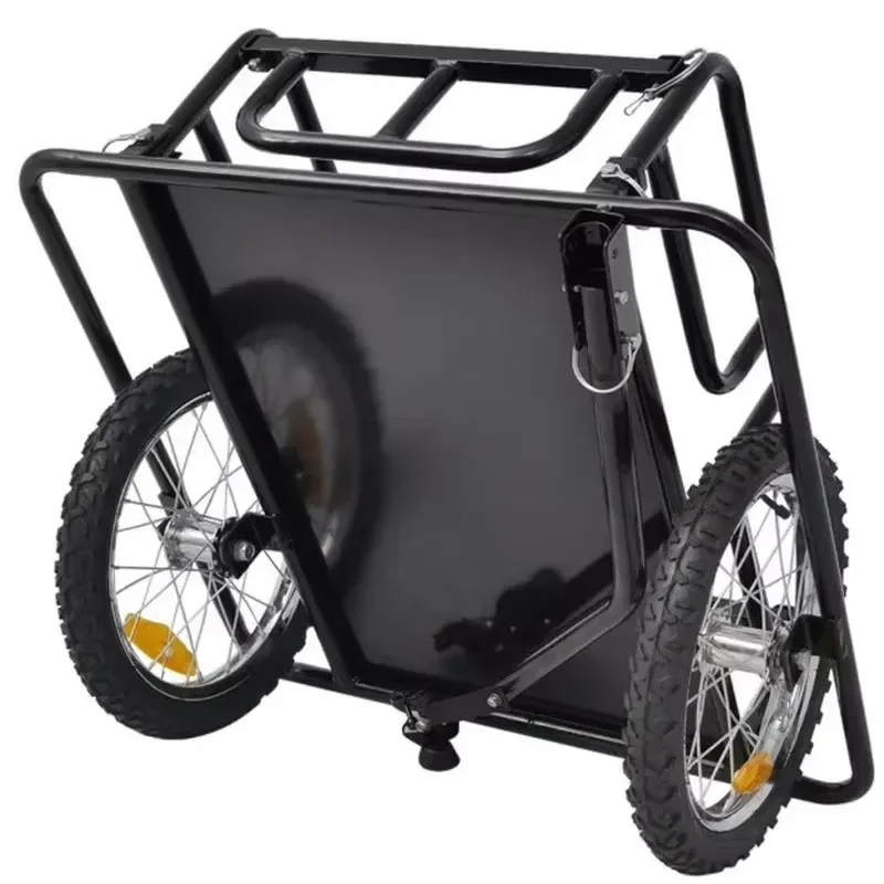 Foldable Pet Bicycle Trailer Portable Outdoor Luggage Transport Cart New Dog Bike Carrier for Cycling Travel Heavy Duty Cargo