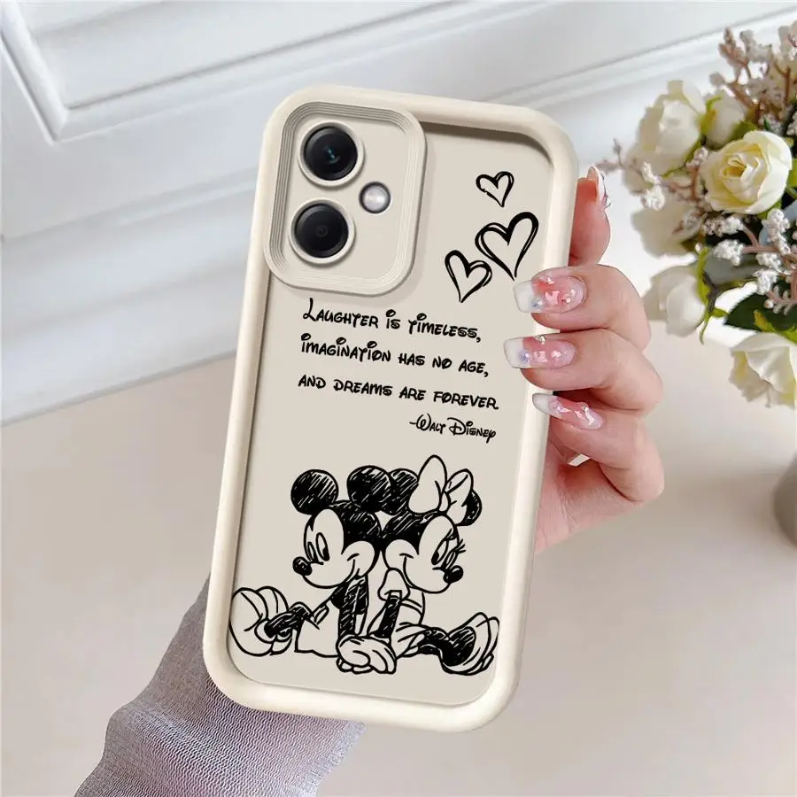 Disney Mickey Minnie Phone Case for Xiaomi Redmi Note 11 Pro 5G 12S 11S 12 13 11 Pro Plus 10S 10 Pro 13 5G Capa Coque Cover