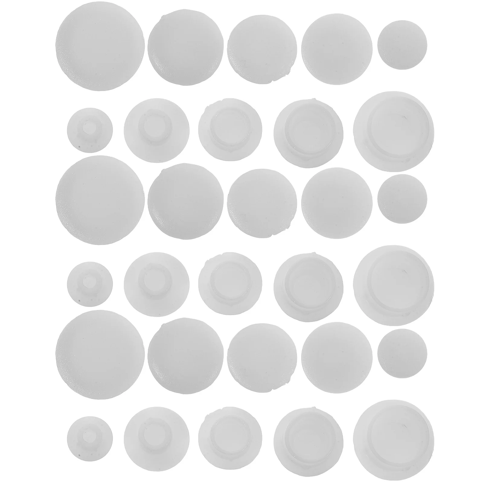 150 قطعة من البلاستيك ثقب المسمار المقابس قبعات بلاستيكية مستديرة خزانة أثاث مكتب الجرف خزانة المسمار يغطي التوصيل عدة