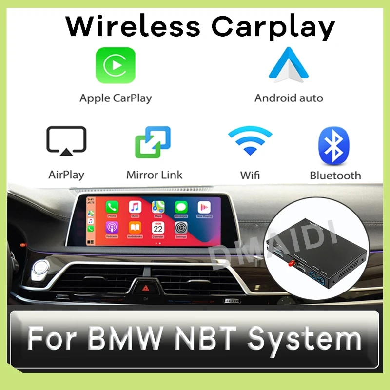 

Wireless CarPlay Connection Decoder Box GPS Navigation For BMW F20 F21 F22 F23 NBT System with 6.5 / 8.8 / 10.2 inches Screen