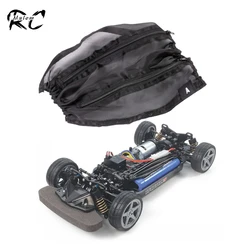 1Pcs Nylon Mesh with Zipper TT01 TT02 Chassis Cover Dust Mud Resist Net for Tamiya 1/10 RC On Road Car TT-01 TT-02 Upgrade Parts