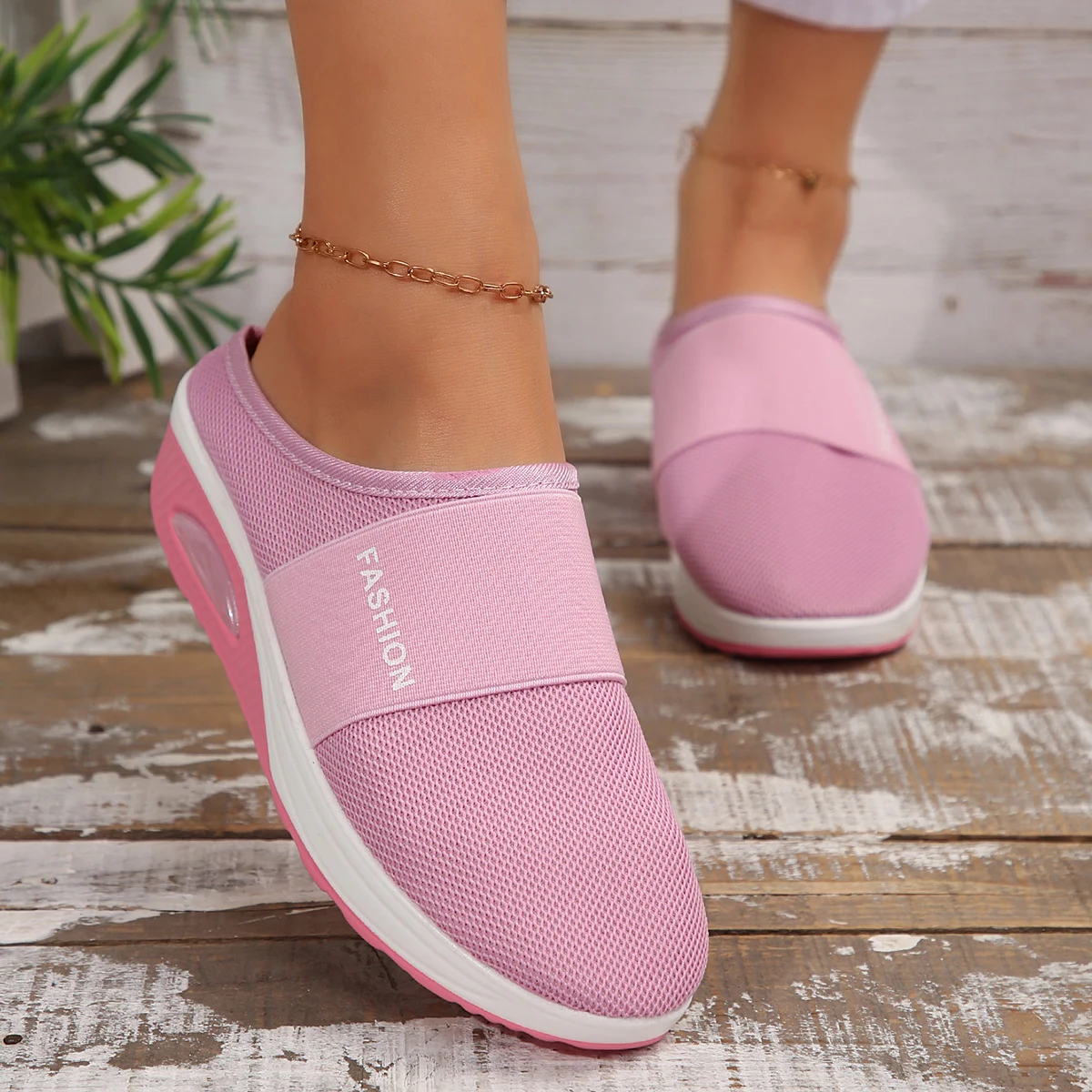 Women Slippers 2024 Fashion Casual Wedges Sandals Vintage Anti-slip Casual Slippers Platform Retro Shoes for Women Slides Women