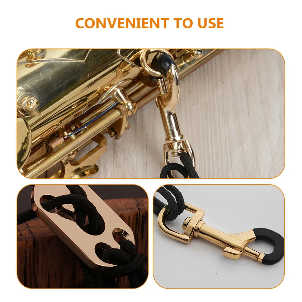 حزام رقبة ساكسفون قابل للتعديل تينور ألتو سوبرانو متين ومريح وخفيف الوزن وسهل الاستخدام وحبل عملي